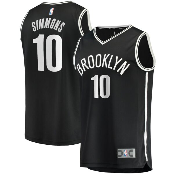 Ben Simmons Brooklyn Nets Fanatics Youth Fast Break Replica Player Jersey Black - Icon Edition - Image 2