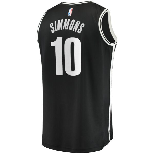Ben Simmons Brooklyn Nets Fanatics Youth Fast Break Replica Player Jersey Black - Icon Edition - Image 4