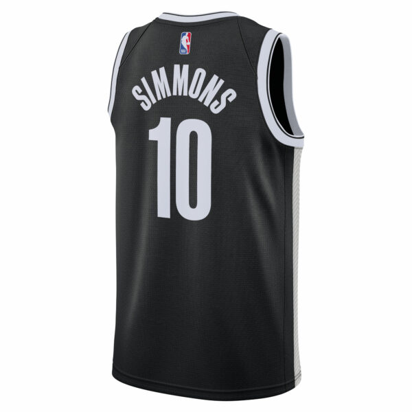 Ben Simmons Brooklyn Nets Nike 2021/22 Swingman Jersey - Icon Edition - Black - Image 4