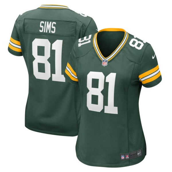 Ben Sims Green Bay Packers Nike Women's Team Game Jersey -  Green