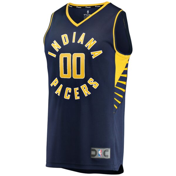 Bennedict Mathurin Indiana Pacers Fanatics Youth 2022 NBA Draft First Round Pick Fast Break Replica Jersey - Icon Edition - Navy - Image 3