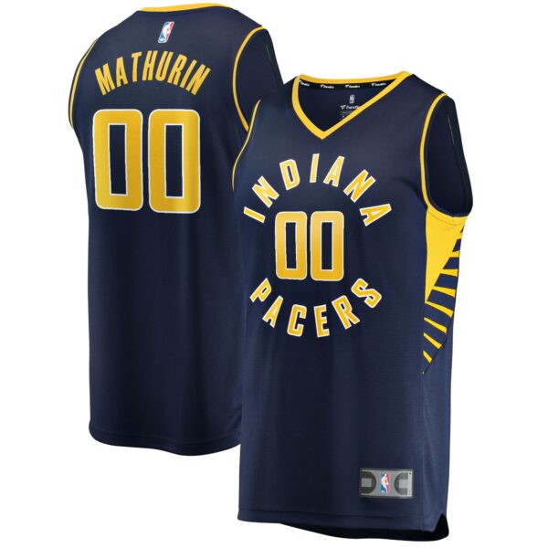 Bennedict Mathurin Indiana Pacers Fanatics Youth 2022 NBA Draft First Round Pick Fast Break Replica Jersey - Icon Edition - Navy