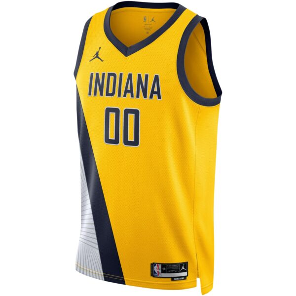 Bennedict Mathurin Indiana Pacers Jordan Brand Unisex Swingman Jersey - Statement Edition - Gold - Image 3