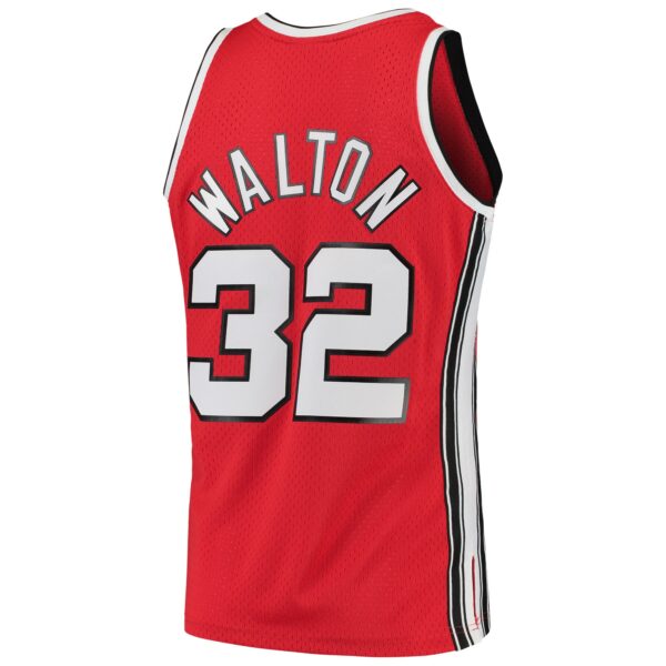 Bill Walton Portland Trail Blazers Mitchell & Ness 1976/77 Hardwood Classics Swingman Jersey - Red - Image 4