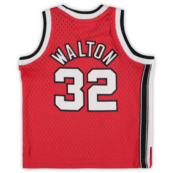 Bill Walton Portland Trail Blazers Mitchell & Ness Infant 1976/77 Hardwood Classics Retired Player Jersey - Red - Image 4