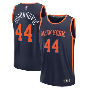 Bojan Bogdanovic New York Knicks Fanatics Fast Break Player Jersey - Statement Edition - Navy
