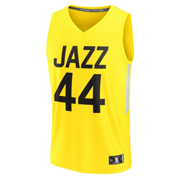 Bojan Bogdanovic Utah Jazz Fanatics Fast Break Replica Jersey - Icon Edition - Yellow - Image 3