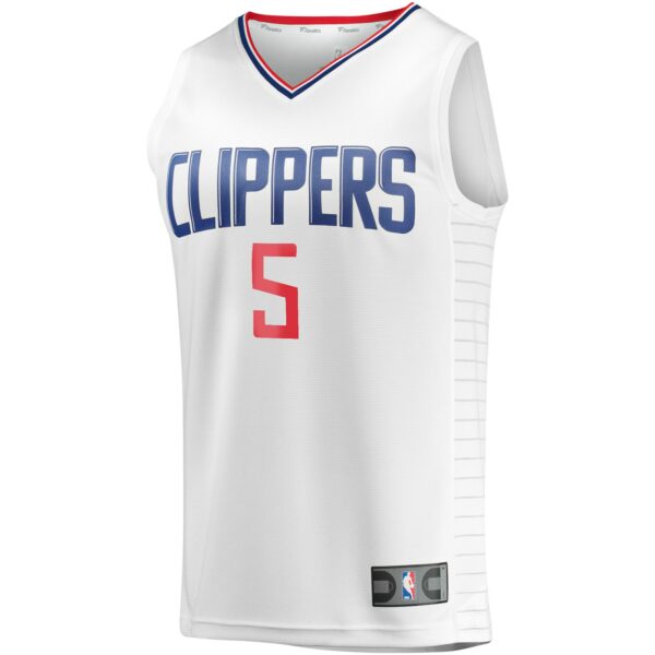 Bones Hyland LA Clippers Fanatics Youth Fast Break Player Jersey - Association Edition - White - Image 3