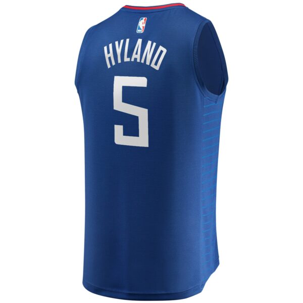 Bones Hyland LA Clippers Fanatics Youth Fast Break Player Jersey - Icon Edition - Royal - Image 4