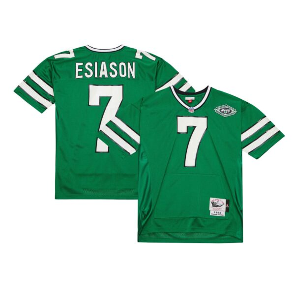 Boomer Esiason New York Jets Mitchell & Ness 1993 Authentic Throwback Retired Player Pocket Jersey - Kelly Green