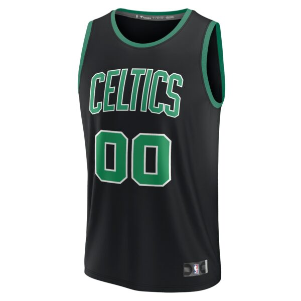 Boston Celtics Fanatics Fast Break Replica Custom Jersey - Statement Edition - Black - Image 3