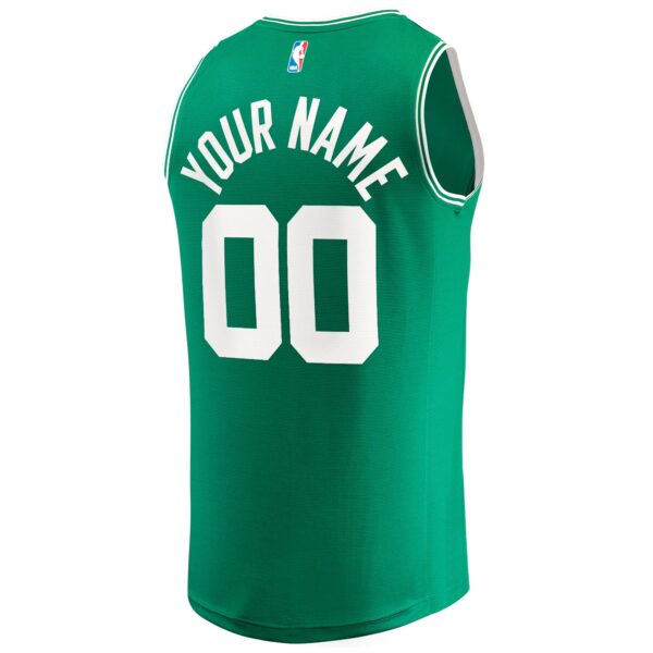 Boston Celtics Fanatics Youth Fast Break Custom Jersey - Green - Icon Edition - Image 4