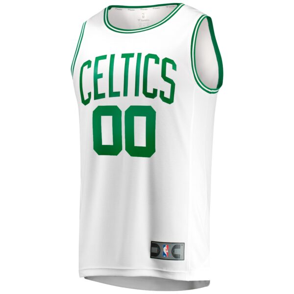 Boston Celtics Fanatics Youth Fast Break Replica Custom Jersey - Association Edition - White - Image 3