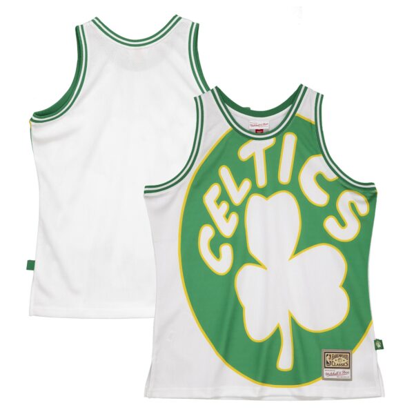 Boston Celtics Mitchell & Ness Hardwood Classics Blown Out Fashion Jersey - White - Image 2