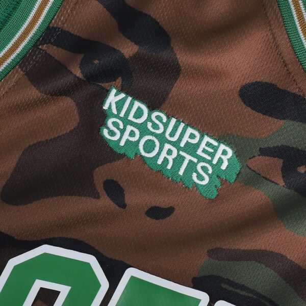 Boston Celtics NBA & KidSuper Studios by Fanatics Unisex Hometown Jersey - Brown - Image 5