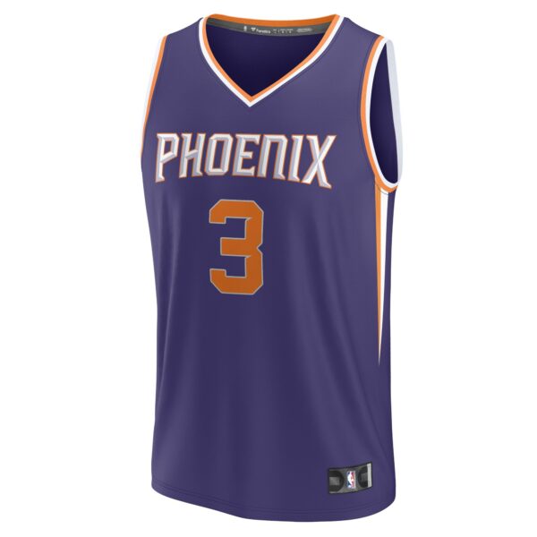 Bradley Beal Phoenix Suns Fanatics Fast Break Player Jersey - Icon Edition - Purple - Image 3