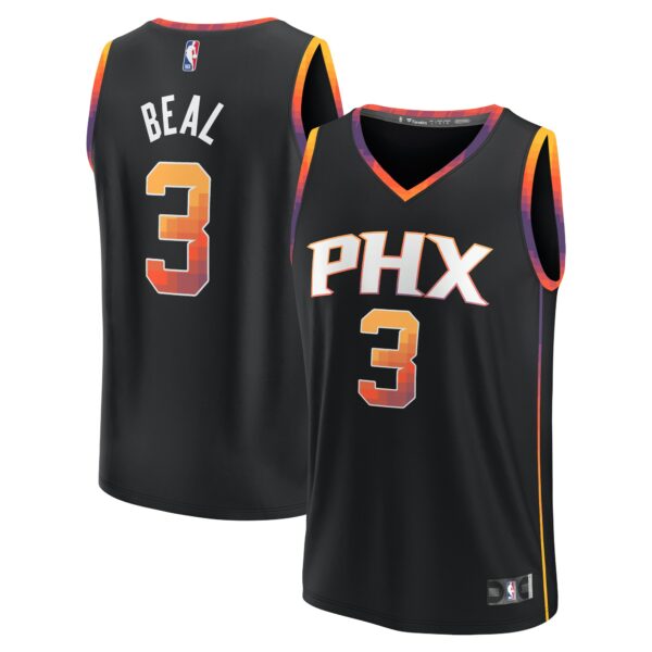 Bradley Beal Phoenix Suns Fanatics Fast Break Player Jersey - Statement Edition - Black - Image 2