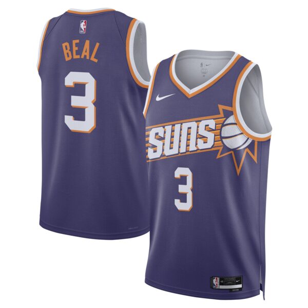 Bradley Beal Phoenix Suns Nike Unisex Swingman Jersey - Icon Edition - Purple - Image 2