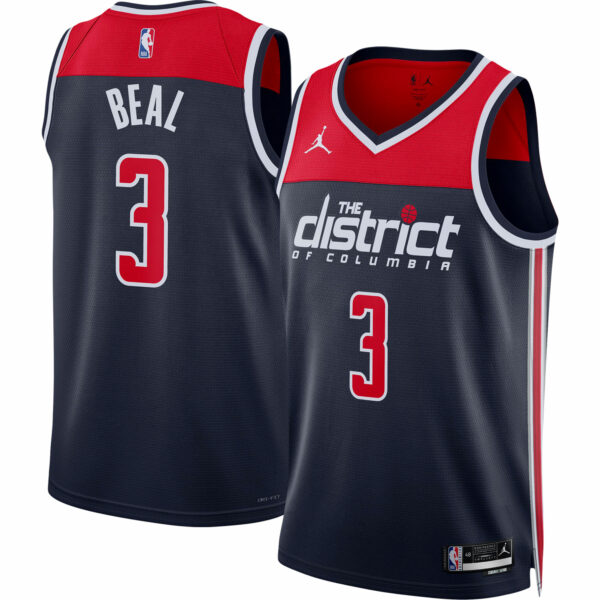 Bradley Beal Washington Wizards Jordan Brand Unisex Swingman Jersey - Statement Edition - Navy - Image 2