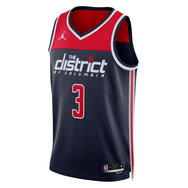 Bradley Beal Washington Wizards Jordan Brand Unisex Swingman Jersey - Statement Edition - Navy - Image 3