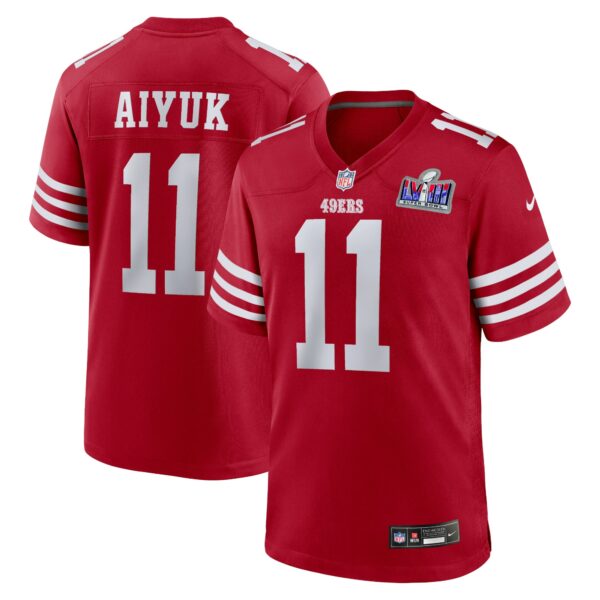 Brandon Aiyuk San Francisco 49ers Nike Super Bowl LVIII Game Jersey - Scarlet