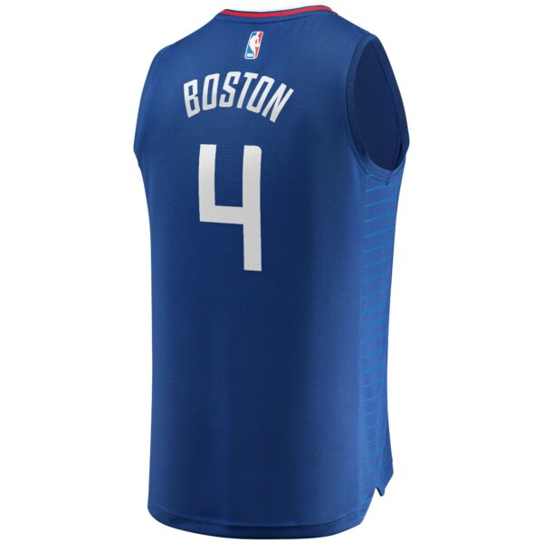 Brandon Boston Jr. LA Clippers Fanatics Fast Break Replica Jersey - Icon Edition - Royal - Image 4