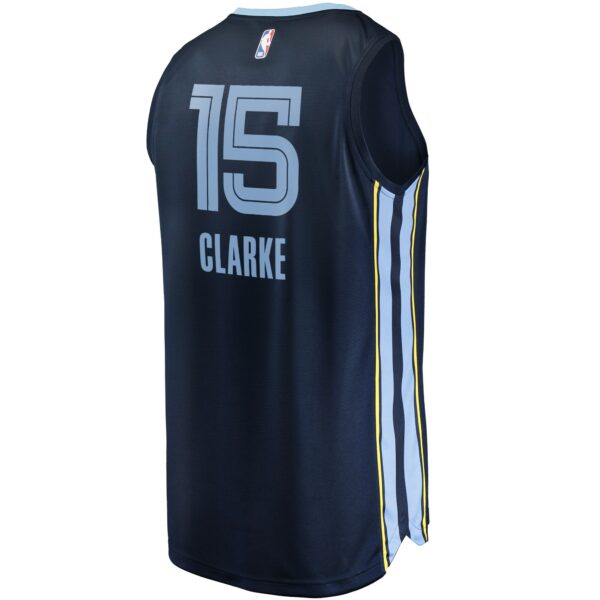 Brandon Clarke Memphis Grizzlies Fanatics Fast Break Replica Jersey Navy - Icon Edition - Image 4