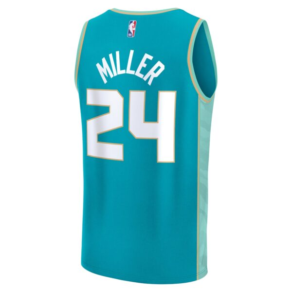 Brandon Miller Charlotte Hornets Fanatics Fast Break Jersey - Teal - City Edition - Image 4