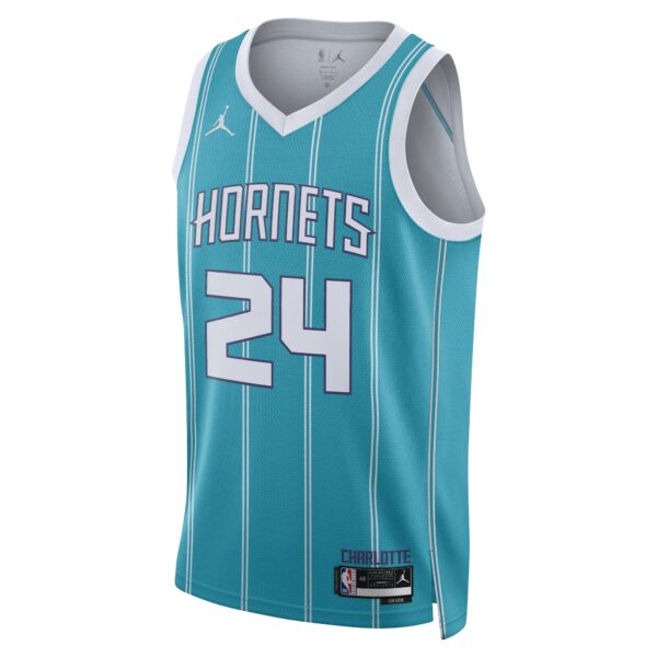 Brandon Miller Charlotte Hornets Nike Unisex NBA Draft Swingman Jersey - Icon Edition - Teal - Image 3