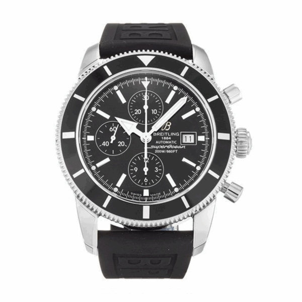 Breitling Superocean Heritage Chrono 46 Chronograph Automatic Chronometer Black Dial Mens Watch Item No. A13320