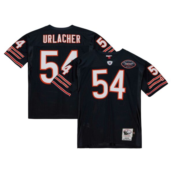 Brian Urlacher Chicago Bears 2003 Mitchell & Ness Authentic Throwback Retired Player Jersey - Navy