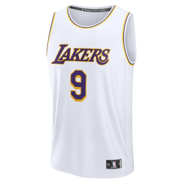 Bronny James Los Angeles Lakers Fanatics Fast Break Replica Player Jersey - Association Edition - White - Image 3