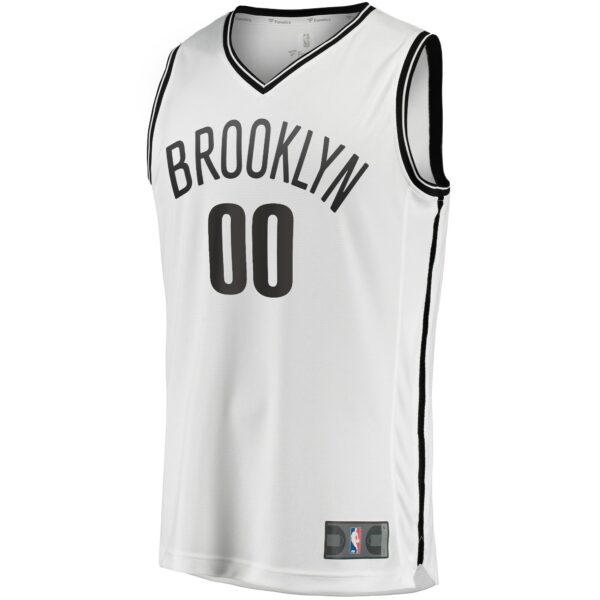 Brooklyn Nets Fanatics Youth Fast Break Replica Custom Jersey - Association Edition - White - Image 3