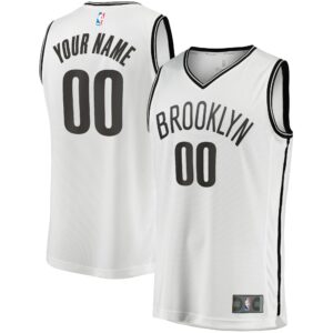 Brooklyn Nets Fanatics Youth Fast Break Replica Custom Jersey - Association Edition - White