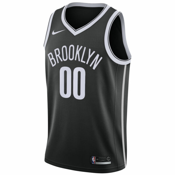 Brooklyn Nets Nike 2020/21 Swingman Custom Jersey - Icon Edition - Black - Image 3