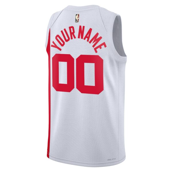 Brooklyn Nets Nike Unisex 2022/23 Custom Swingman Jersey - Classic Edition - White - Image 4