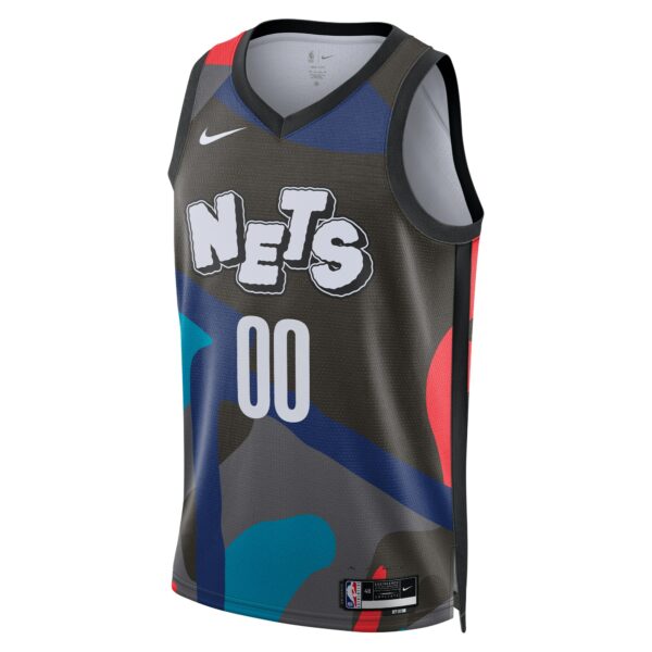 Brooklyn Nets Nike Unisex 2023/24 Custom Swingman Jersey - Black - City Edition - Image 3