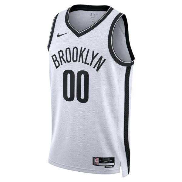 Brooklyn Nets Nike Unisex Swingman Custom Jersey White - Association Edition - Image 3