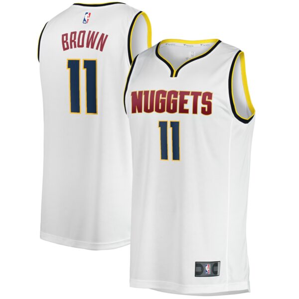 Bruce Brown Denver Nuggets Fanatics Fast Break Player Jersey - Association Edition - White - Image 2