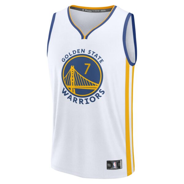 Buddy Hield Golden State Warriors Fanatics Fast Break Replica Player Jersey - Association Edition - White - Image 3