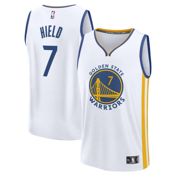 Buddy Hield Golden State Warriors Fanatics Fast Break Replica Player Jersey - Association Edition - White - Image 2