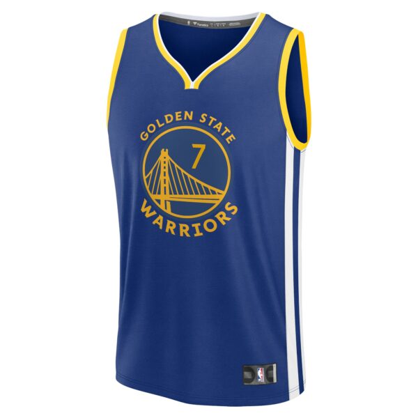 Buddy Hield Golden State Warriors Fanatics Youth Fast Break Replica Player Jersey - Icon Edition - Royal - Image 3