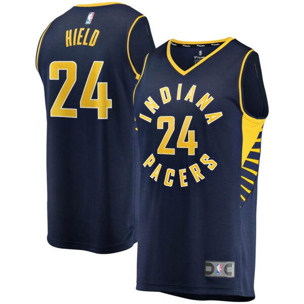 Buddy Hield Indiana Pacers Fanatics Fast Break Replica Jersey - Icon Edition - Navy - Image 2