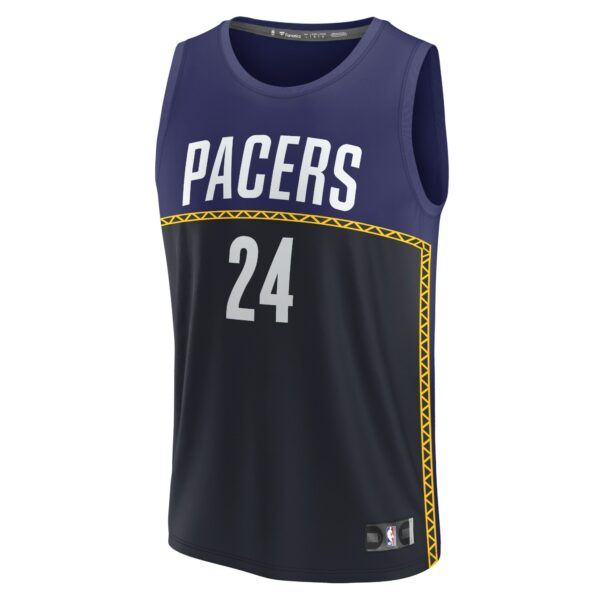 Buddy Hield Indiana Pacers Fanatics Fastbreak Jersey - City Edition - Blue - Image 3