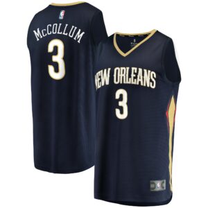 C.J. McCollum New Orleans Pelicans Fanatics Youth Fast Break Replica Player Jersey Navy - Icon Edition