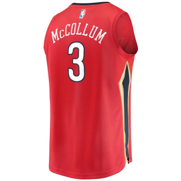 C.J. McCollum New Orleans Pelicans Fanatics Youth Fast Break Replica Player Jersey Red - Statement Edition - Image 4