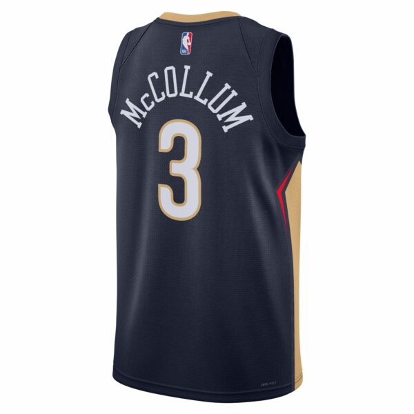 C.J. McCollum New Orleans Pelicans Nike Unisex Swingman Jersey - Icon Edition - Navy - Image 4