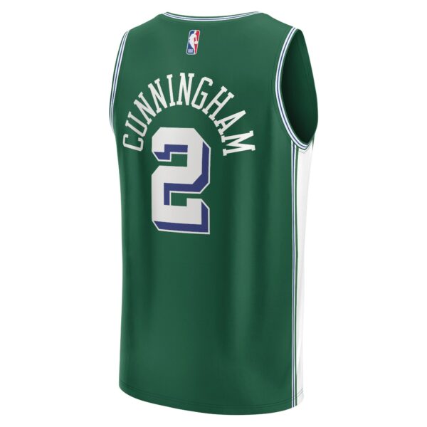 Cade Cunningham Detroit Pistons Fanatics Youth Fastbreak Jersey - City Edition - Green - Image 4