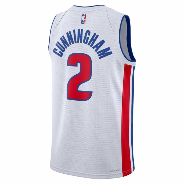 Cade Cunningham Detroit Pistons Nike Unisex Swingman Jersey - Association Edition - White - Image 4