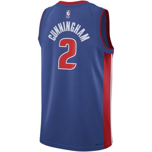 Cade Cunningham Detroit Pistons Nike Youth Swingman Jersey - Icon Edition - Blue - Image 4